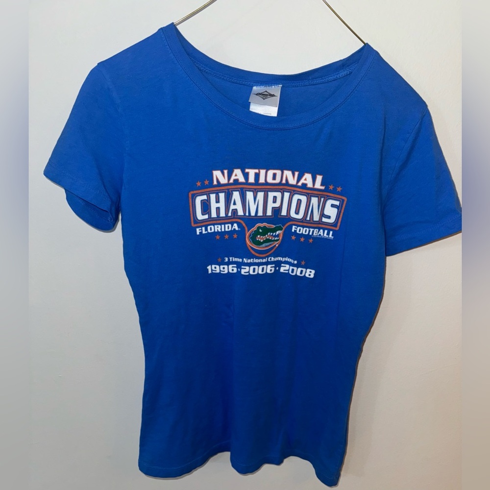 Women’s University of Florida national championship football T shirt